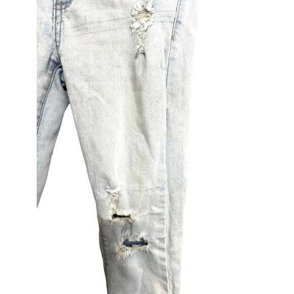 GoGo Star Kids Girls Distressed Raw Hem Jeans Light Wash Size 10 - Picture 4 of 9